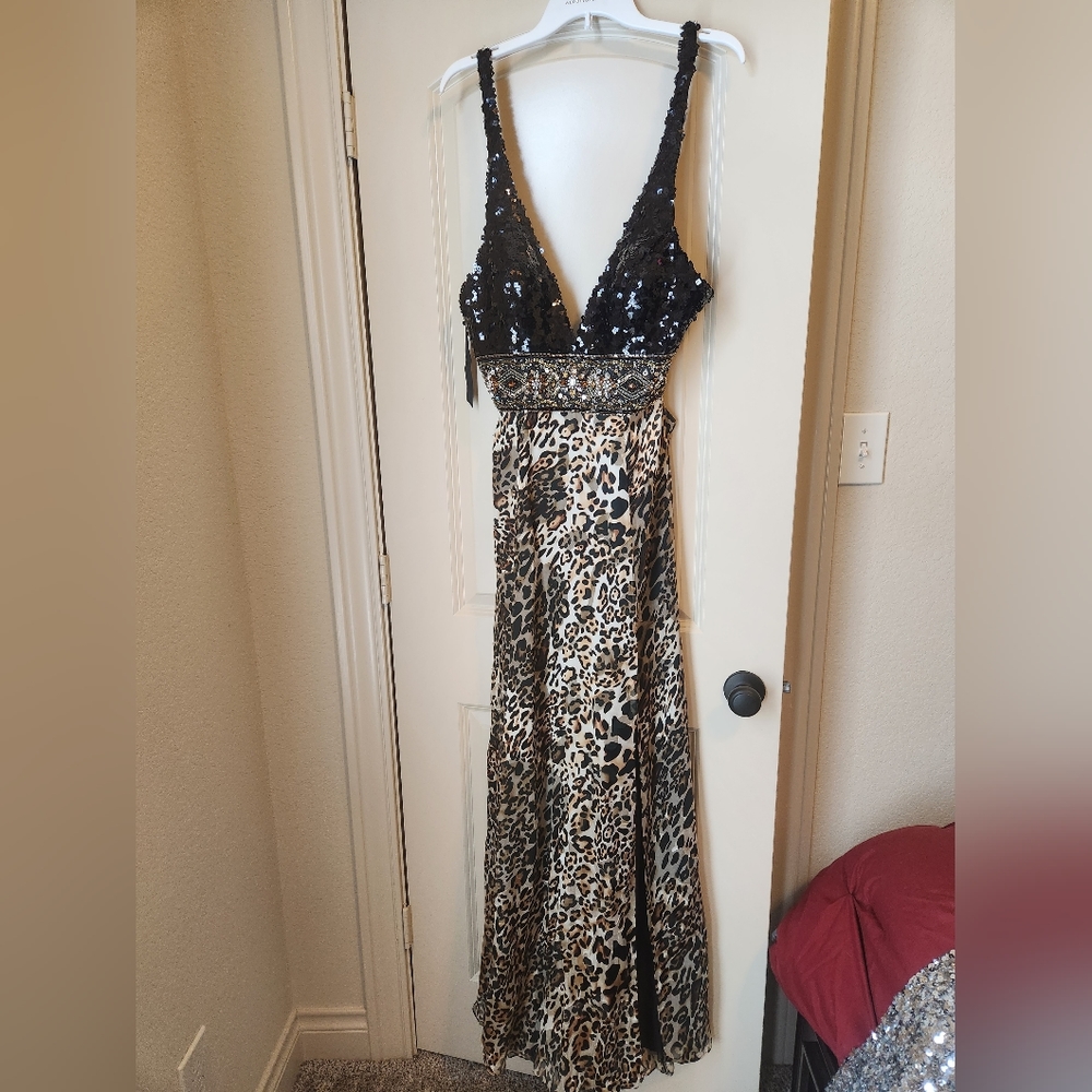 Leopard Evening Gown